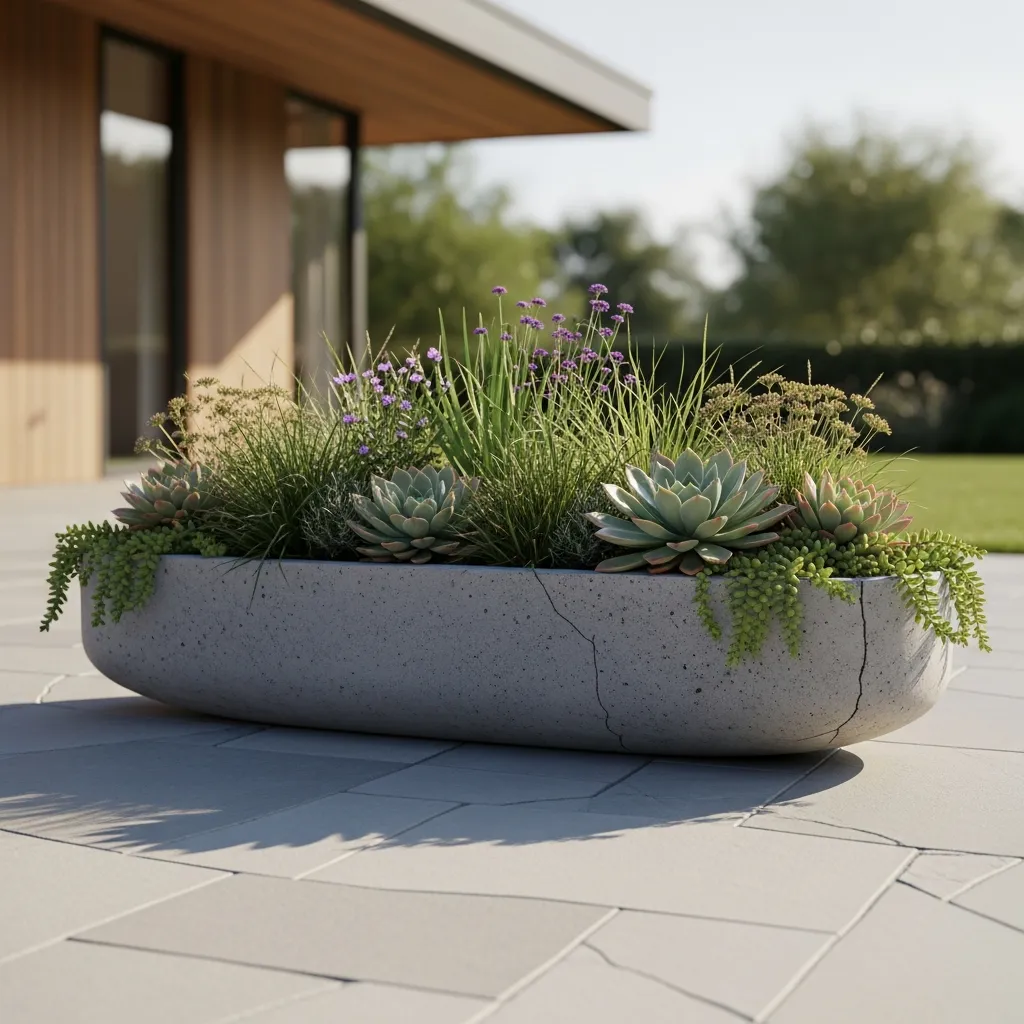 Illustratie van laag planter